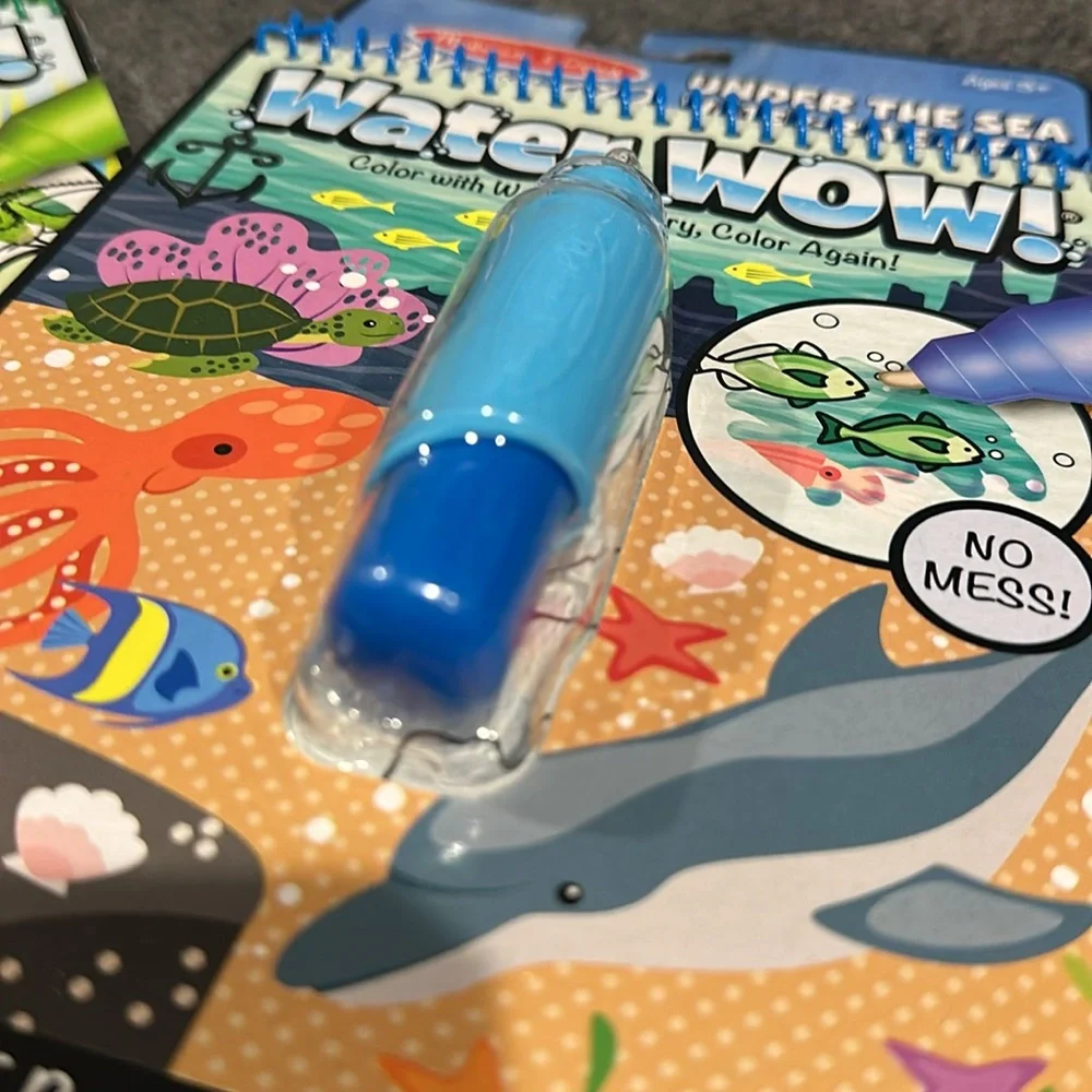 Melissa & Doug Water Wow! Jungle and Sea Pads Book Set -Easter Baskets NEW! - Picture 2 of 3